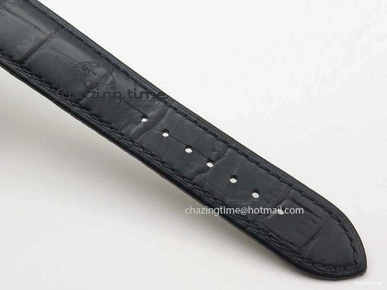 0120 Functional De Ville MK 1:1 Best Edition SS White Dial On Black Leather Strap A 8260